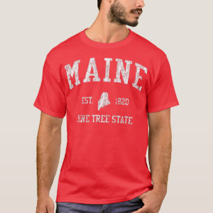 Maine Vintage Sports Design Mainer Downeaster ME T-Shirt