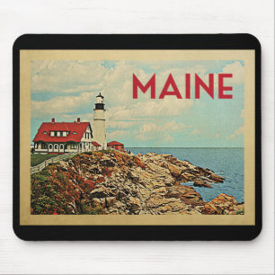 Maine Vintage Travel Mouse Pad