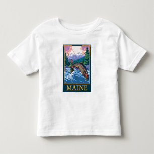 MaineAngler Fisherman Scene Toddler T-Shirt