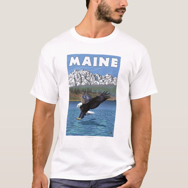 MaineEagle Fishing T-Shirt (Front)
