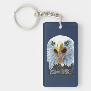 MaineEagle Up Close Key Ring
