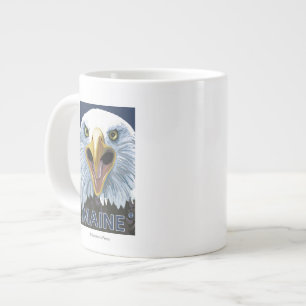 MaineEagle Up Close Large Coffee Mug