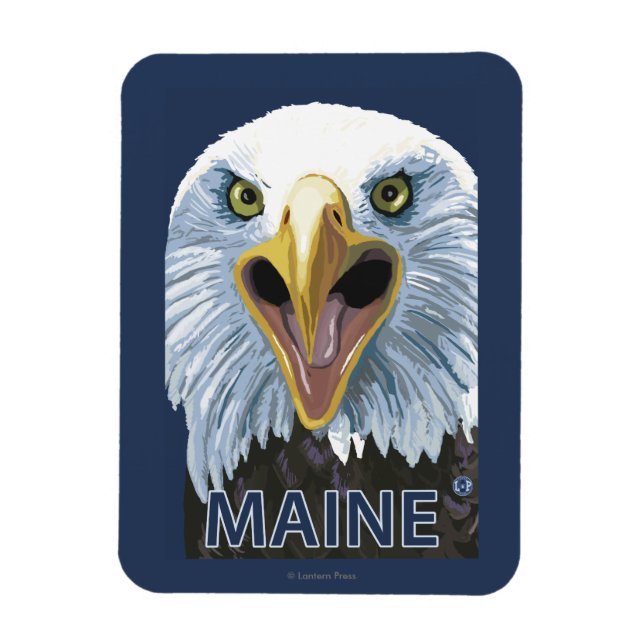 MaineEagle Up Close Magnet (Vertical)
