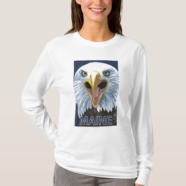 MaineEagle Up Close T-Shirt (Front)