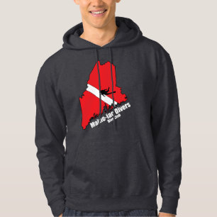 Maineiac Divers Silhouette Logo Dark Sweatshirt