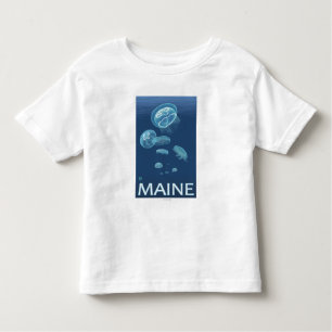 MaineJellyfish Scene Toddler T-Shirt