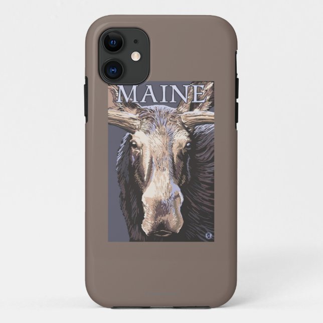 MaineMoose Up Close Case-Mate iPhone Case (Back)