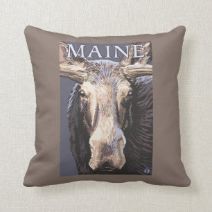 MaineMoose Up Close Cushion