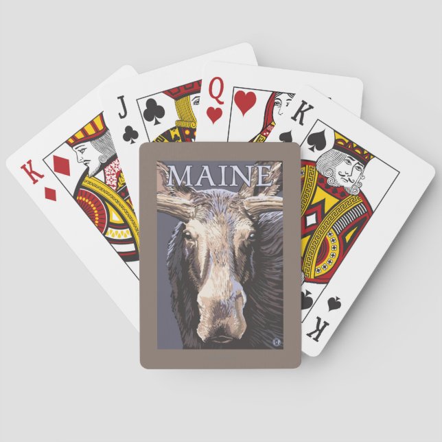 MaineMoose Up Close Playing Cards (Back)