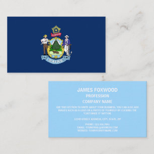 Mainer Flag, Flag of Maine Business Card