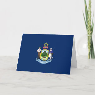 Mainer Flag, Flag of Maine Card