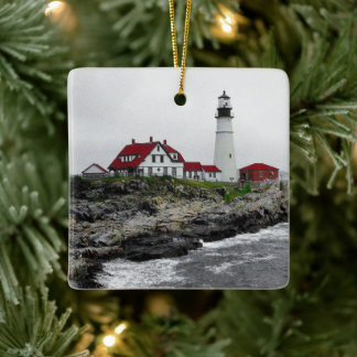 Maine's First Guardian Ceramic Ornament