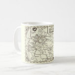 Maine's Rangeley Lakes Region Map Mug<br><div class="desc">Maine's Rangeley Lakes region hand-drawn map repurposed on a coffee mug.</div>