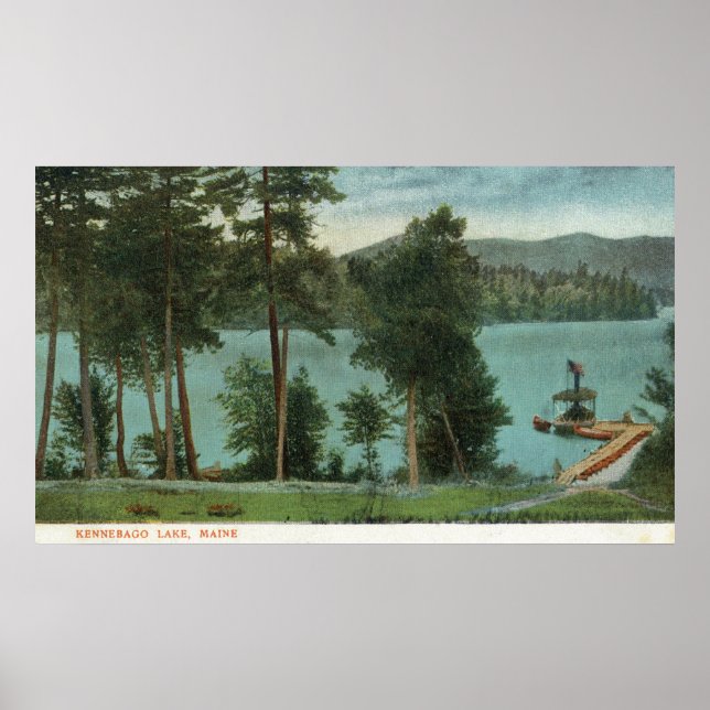 MaineScenic View of Kennebago Lake Poster (Front)
