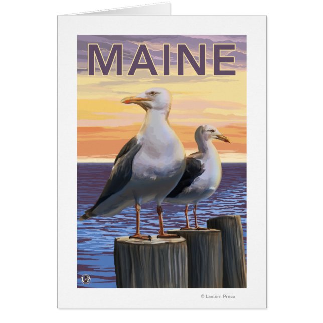 MaineSea Gulls Scene (Front)