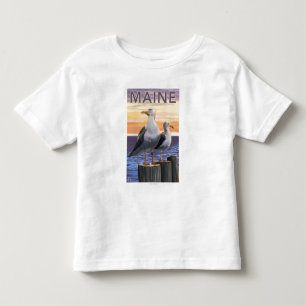 MaineSea Gulls Scene Toddler T-Shirt