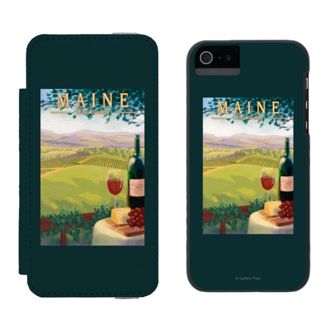 MaineWine Country Scene Incipio iPhone Wallet Case (Side by Side)