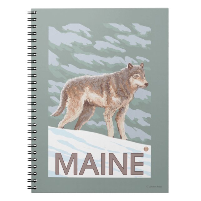 MaineWolf Scene Notebook (Front)
