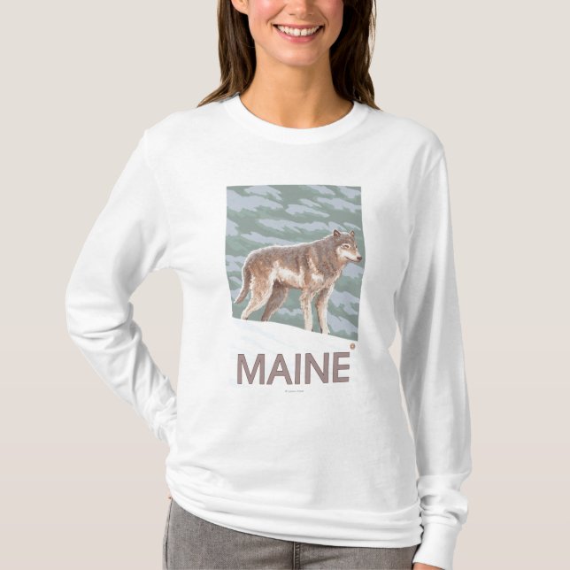 MaineWolf Scene T-Shirt (Front)