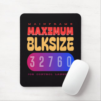 Mainframe Job Control Language (JCL) Maximum Block Mouse Pad