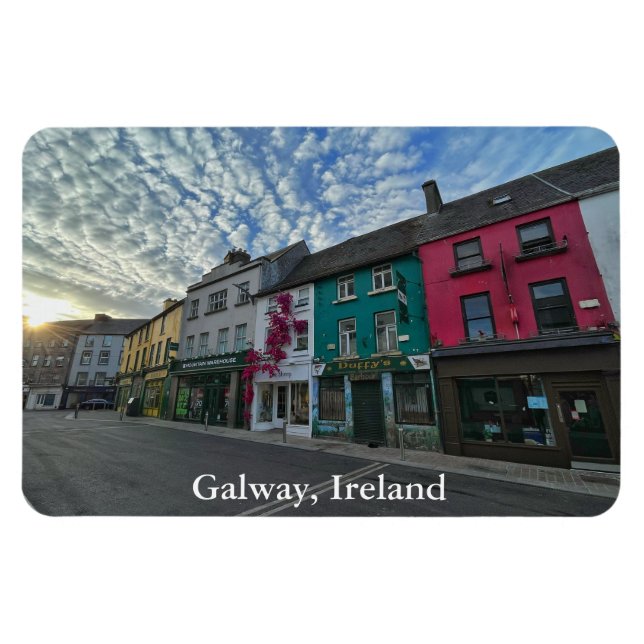 Mainguard street in Galway, Ireland  Magnet (Horizontal)