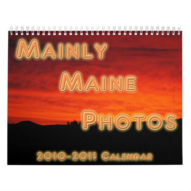 Mainly Maine Photos Calendar (Cover)
