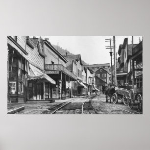Mainstreet Burke Ghost Town - Idaho Poster
