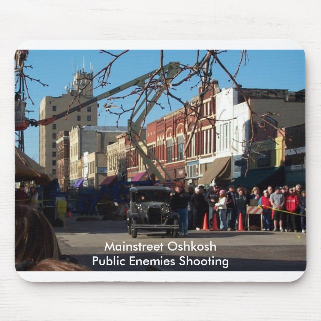 Mainstreet Oshkosh - Public Enemies Shooting Mouse Pad (Front)