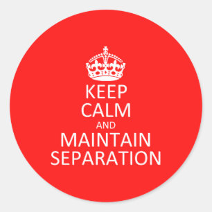 Maintain Separation Sticker