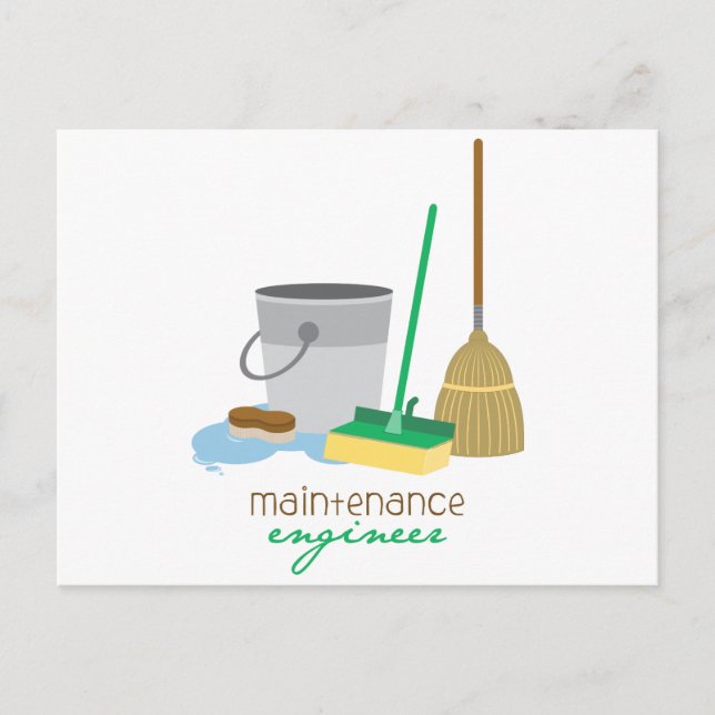 Maintanance Engineer Postcard (Front)