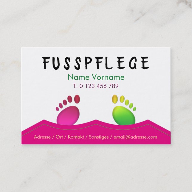 maintenance business card (Front)