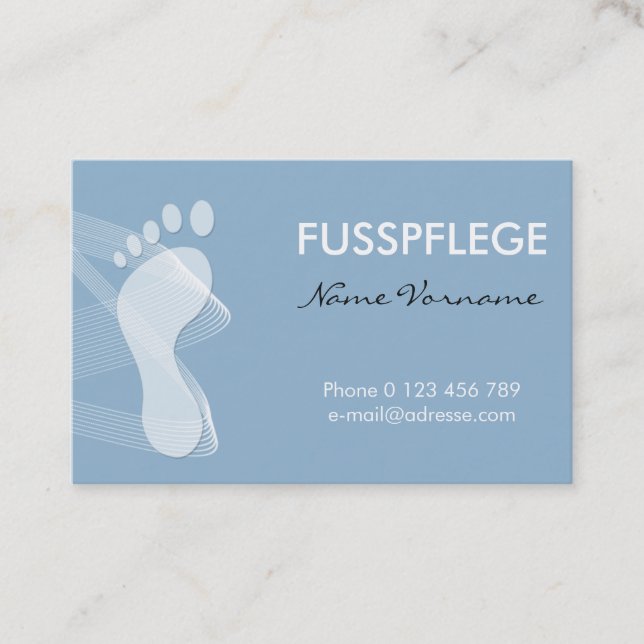maintenance business card (Front)