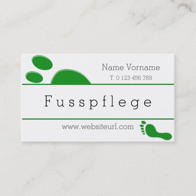 maintenance business card (Front)