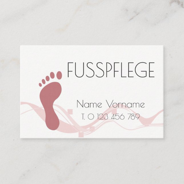 maintenance business card (Front)