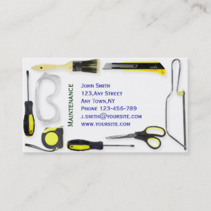 Maintenance Business Card Template