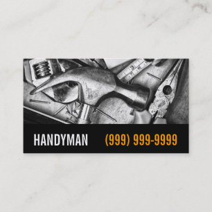Maintenance, Construction, Handyman Business Card