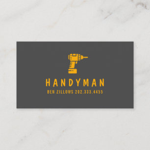 Maintenance, Construction, Handyman Business Card