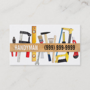 Maintenance, Construction, Handyman Business Card