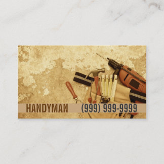 Maintenance, Construction, Handyman Business Card