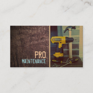 Maintenance, Construction, Handyman Business Card