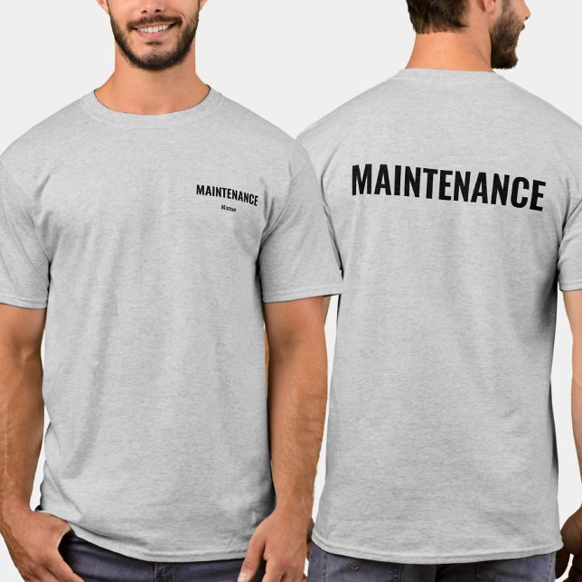 Maintenance Staff Shirt Personalized Name (Creator Uploaded)