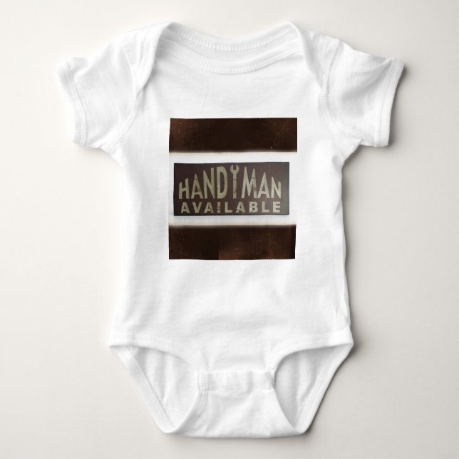 maintenance tools Construction Worker Handyman Baby Bodysuit (Front)