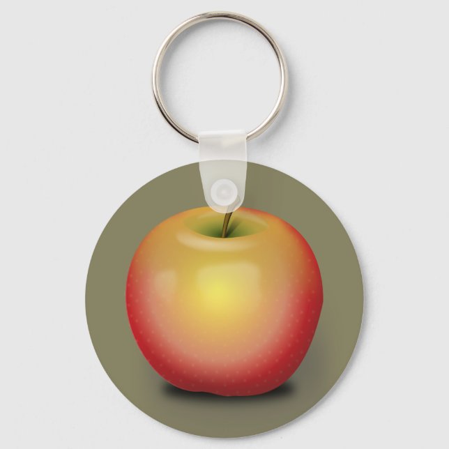 Maintosh Apple Button Keychain (Front)