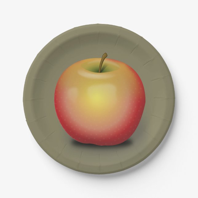Maintosh Apple Paper Plate (Front)