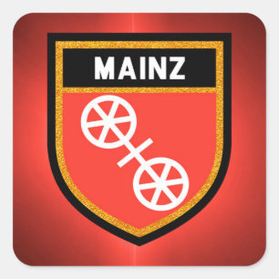 Mainz Flag Square Sticker