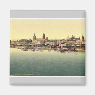 Mainz, from Rhine Bridge, the Rhine, Germany magni Magnet