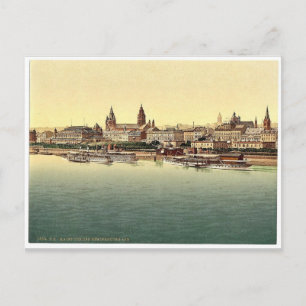 Mainz, from Rhine Bridge, the Rhine, Germany magni Postcard