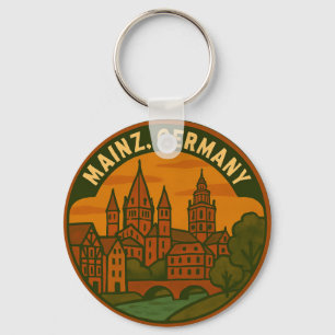 Mainz Germany Cathedral Art Key Ring