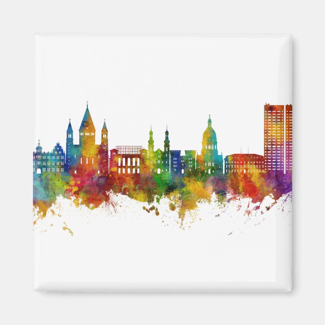 Mainz Germany Skyline Magnet (Front)