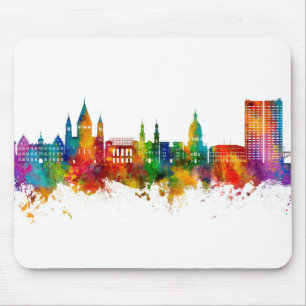 Mainz Germany Skyline Mouse Pad
